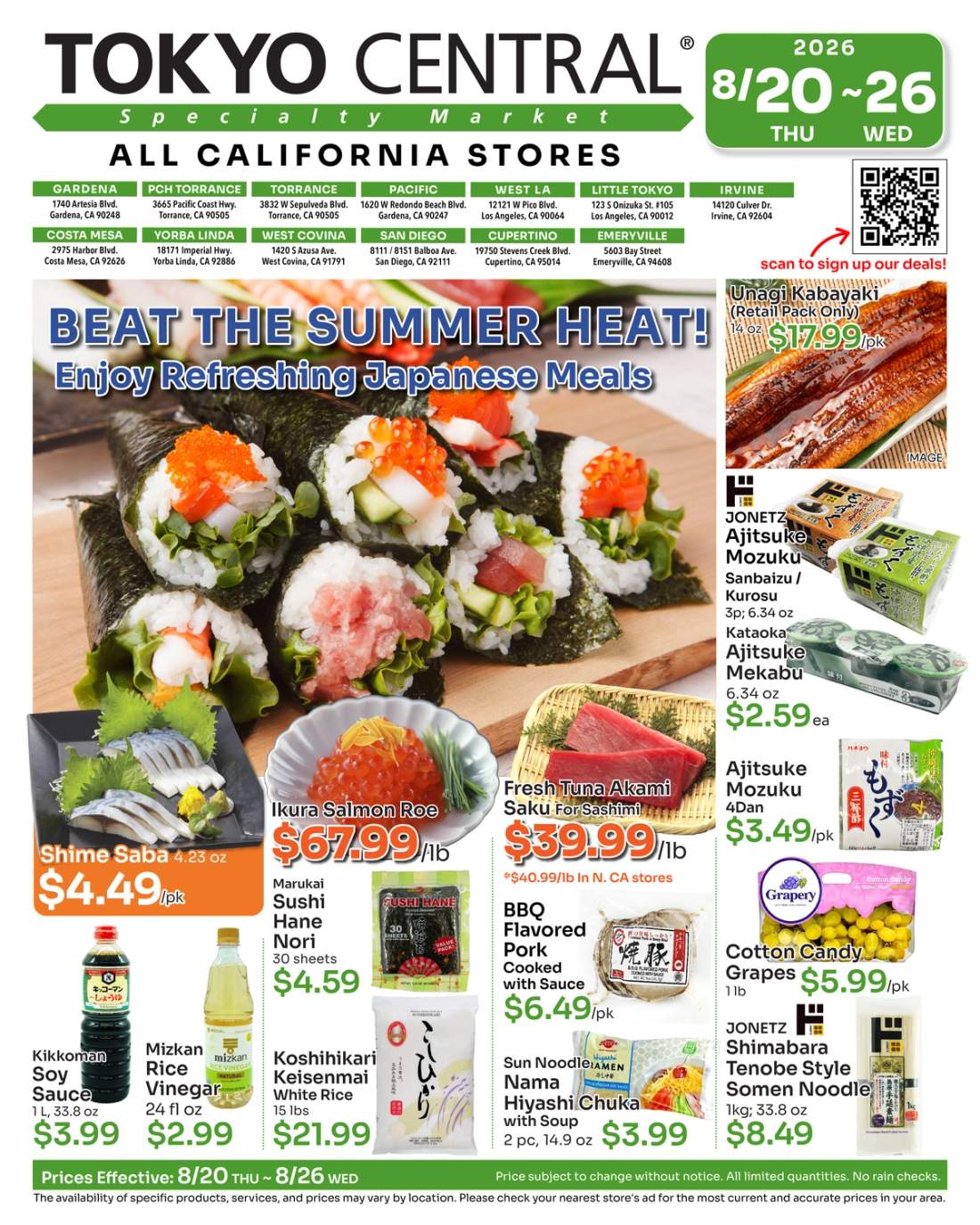 Weekly Ad 8/20 Page 1 of 8