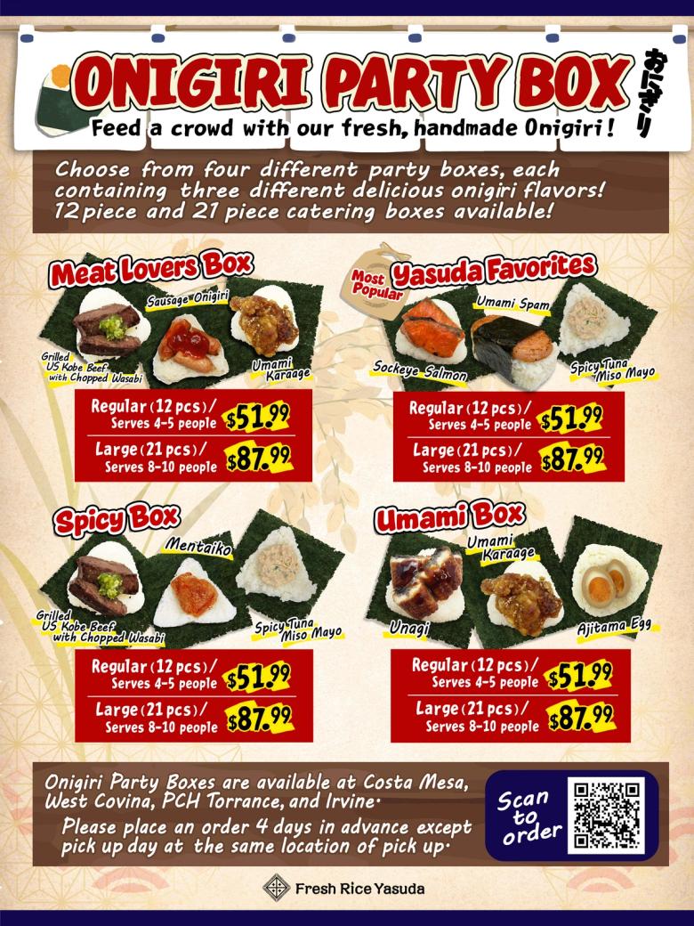 Onigiri Party Tray