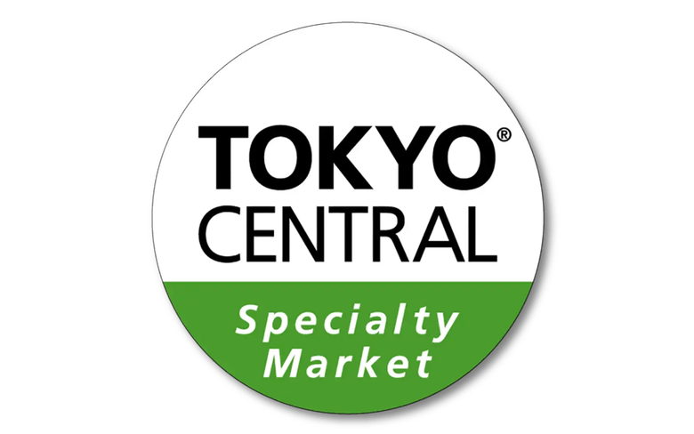 Tokyo Central Specialty Market logo with registered trademark symbol on black background