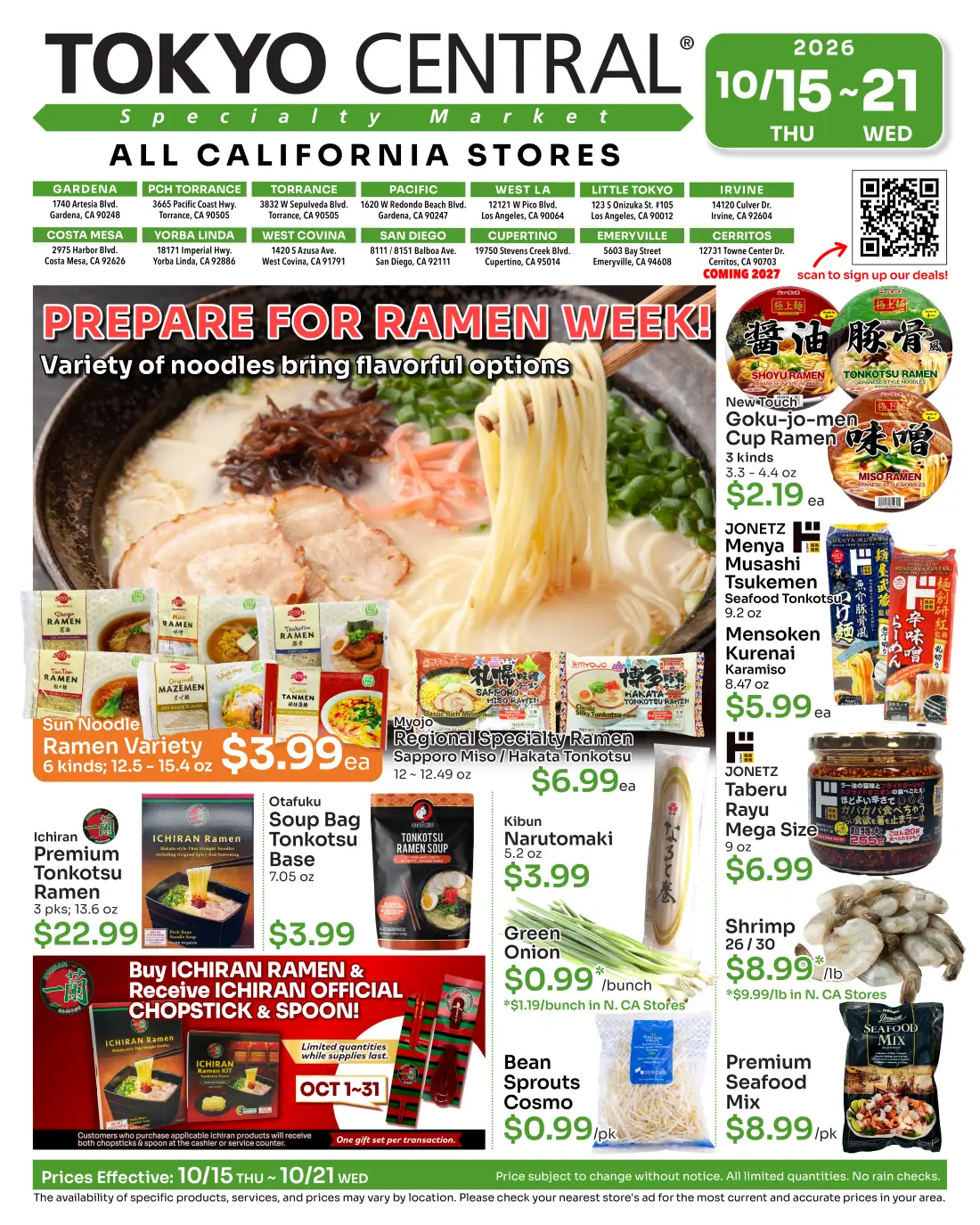 Weekly Ad 10/15 Page 1 of 8