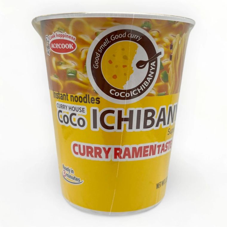 Coco Ichibanya instant curry ramen noodles cup, ready in 3 minutes