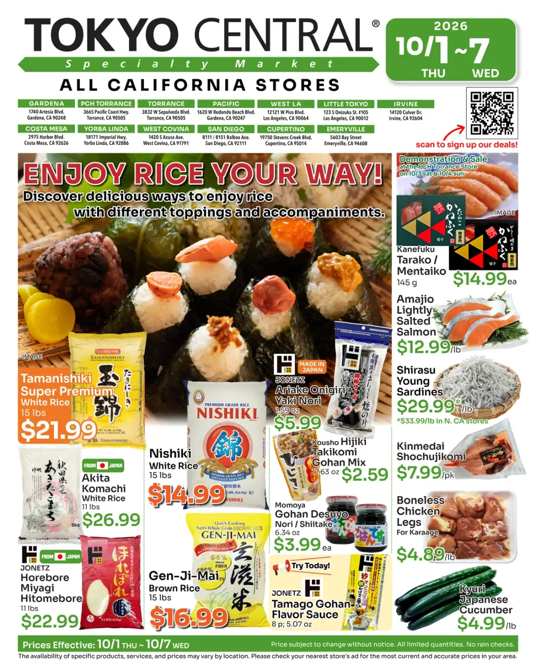 Weekly Ad 10/1 Page 1 of 8