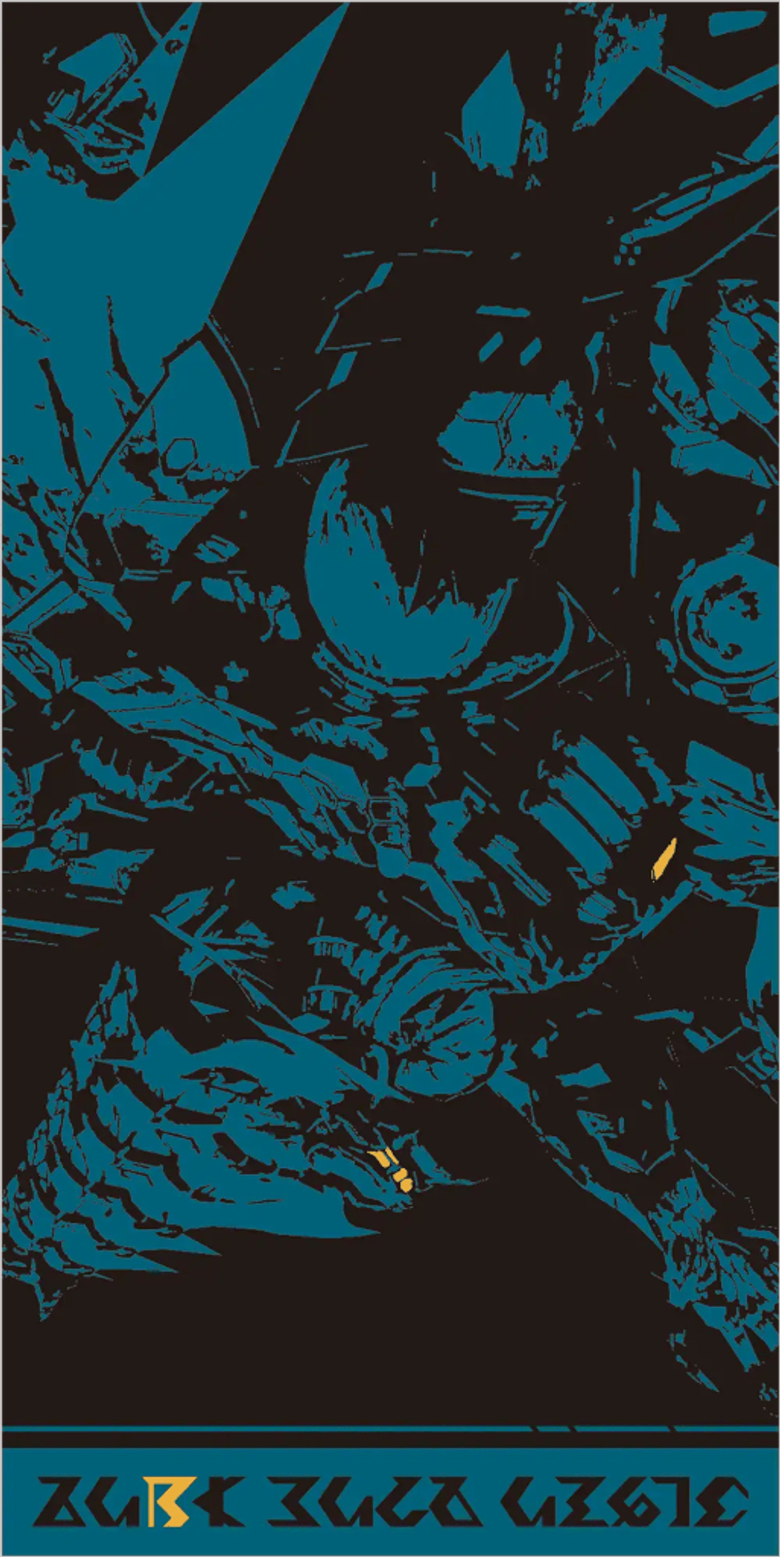 Blue and teal stylized illustration of an astronaut in space with cosmic debris and stars