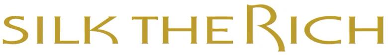 Silk the Rich gold logo text luxury brand name